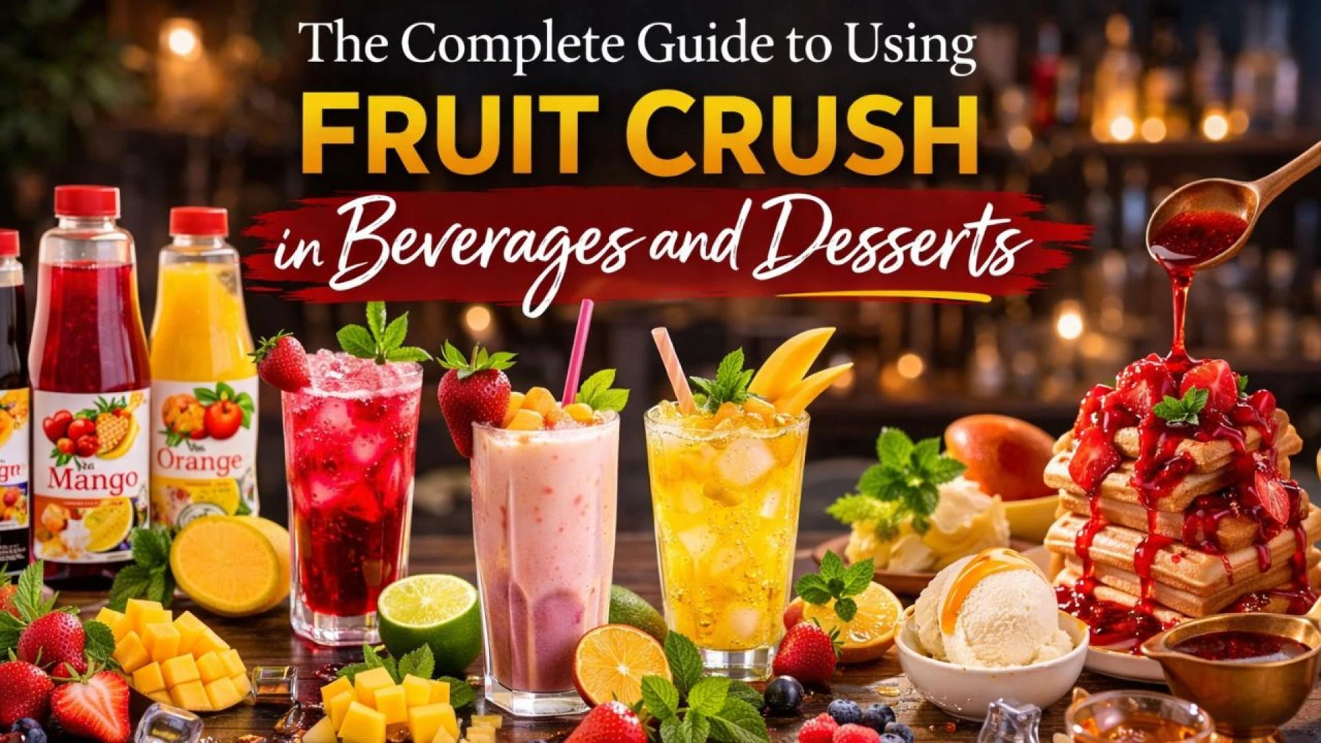 The Complete Guide to Using Fruit Crush in Beverages and Desserts