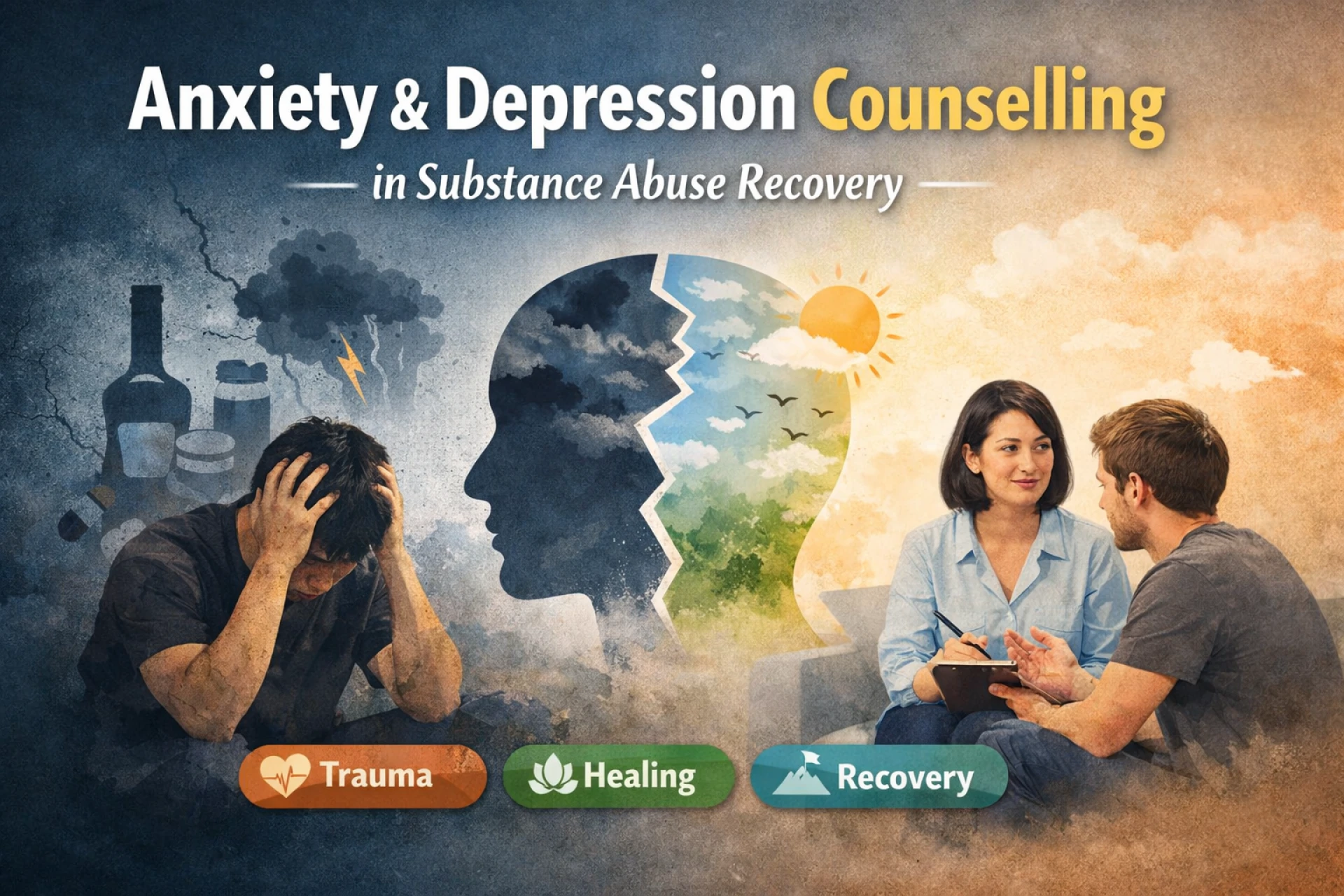 How Anxiety and Depression Counselling Can Support Recovery from Substance Abuse and Emotional Trauma