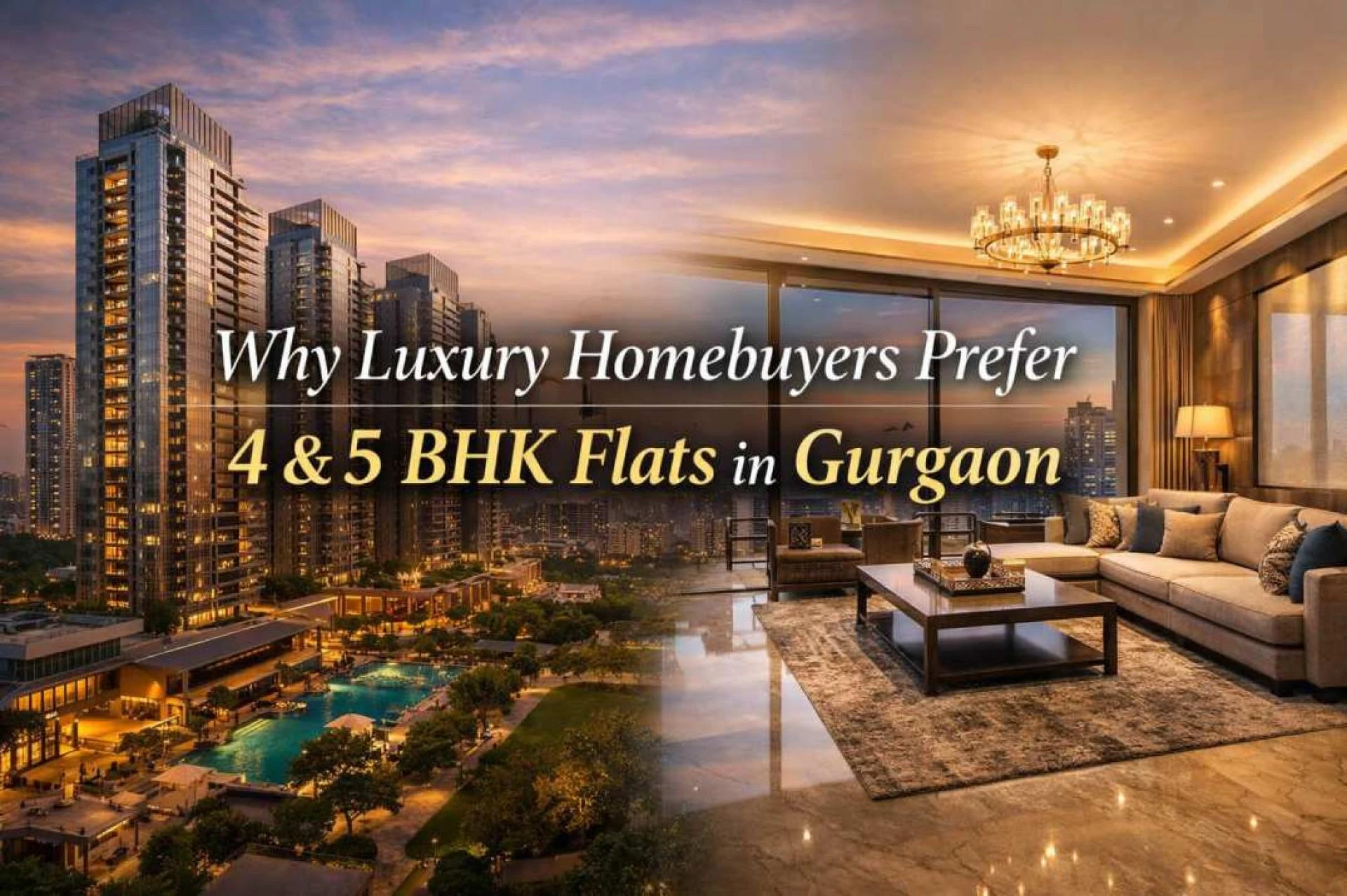 Why Luxury Homebuyers Prefer 4 BHK and 5 BHK Flats in Gurgaon