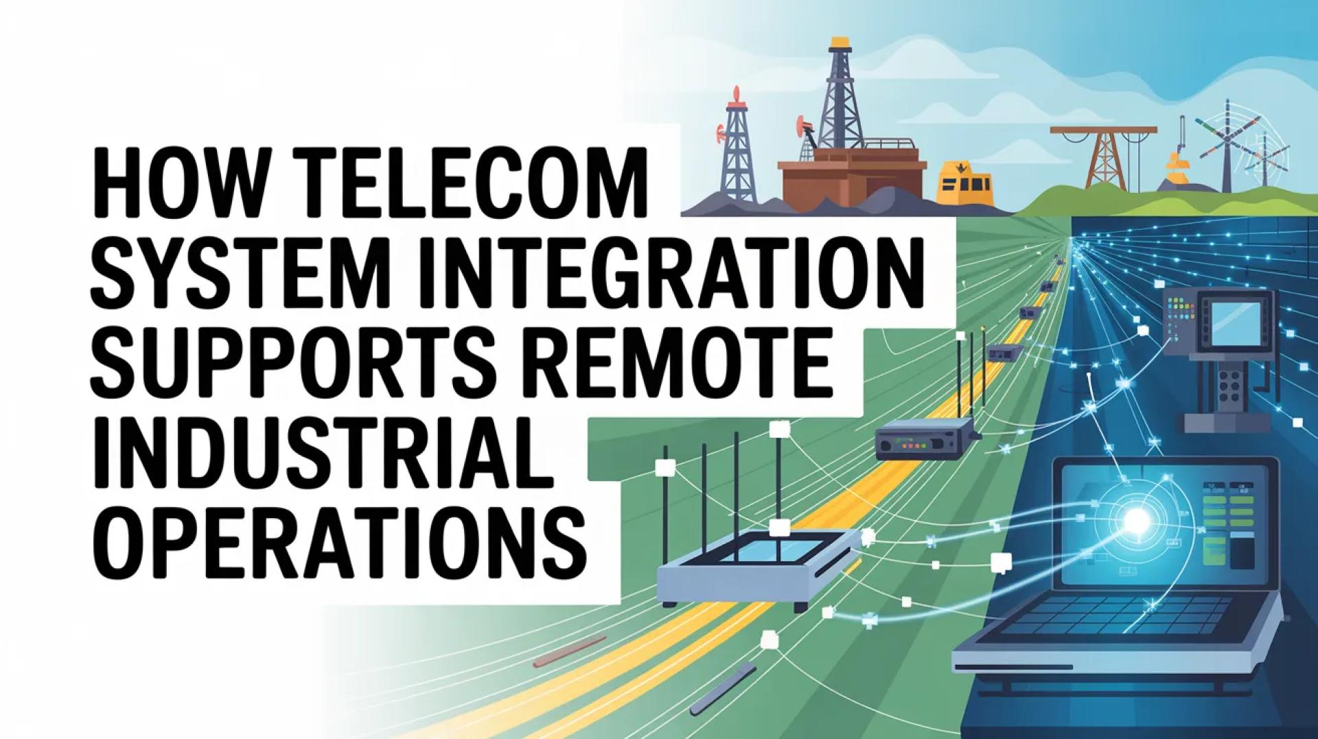 How Telecom System Integration Supports Remote Industrial Operations