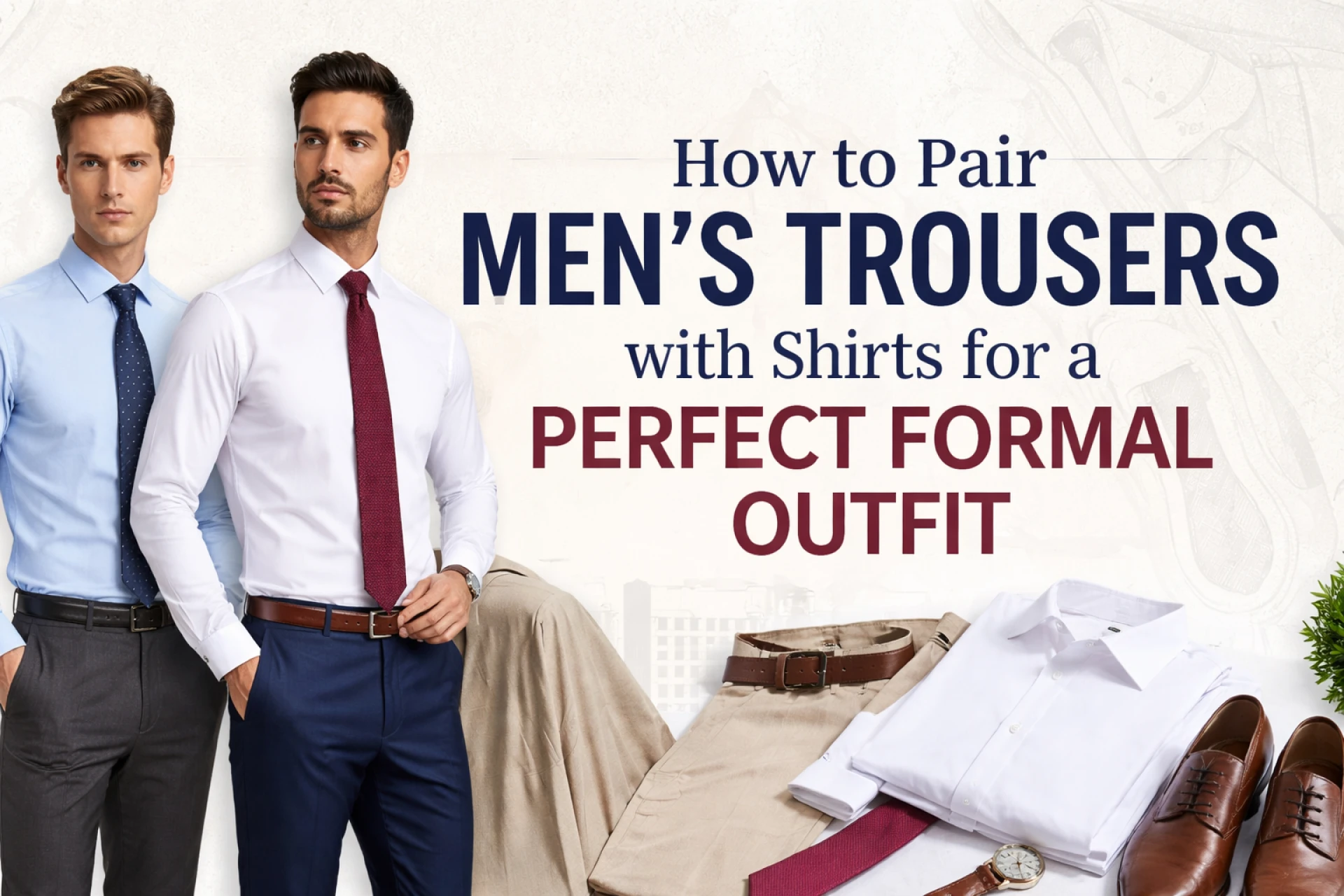 How to Pair Men’s Trousers with Shirts for a Perfect Formal Outfit