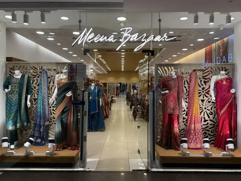 Meena Bazaar – Premium Indian Ethnic Wear: Sarees, Lehengas, Suits & Ready-to-Wear Since 1970