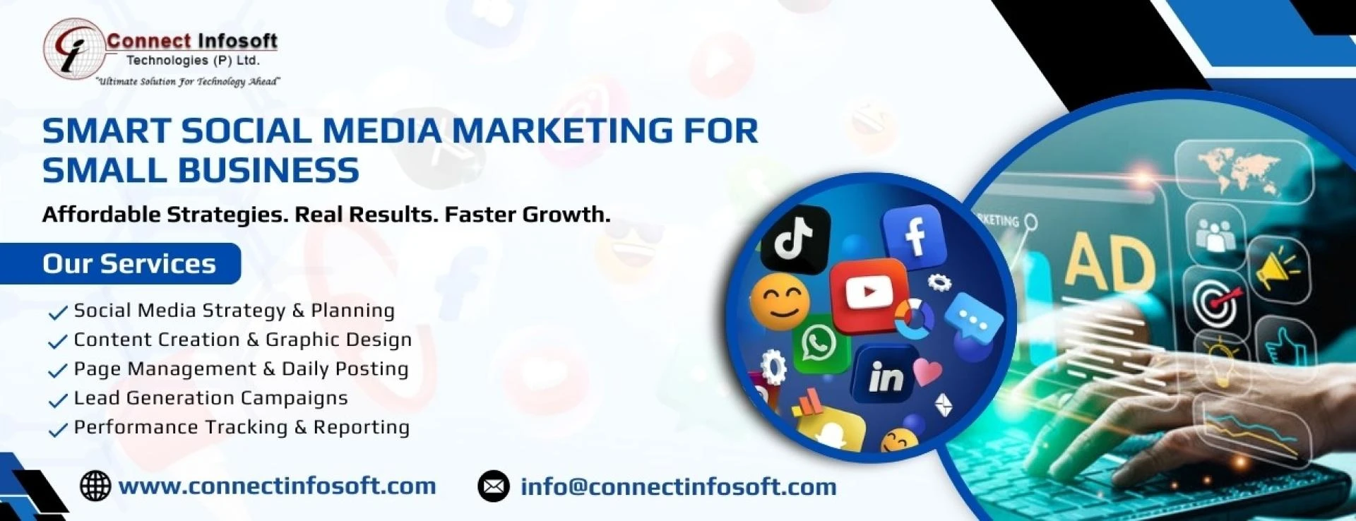 Social Media Marketing for Small Businesses in 2026: Proven Strategies to Grow Faster | Connect Infosoft