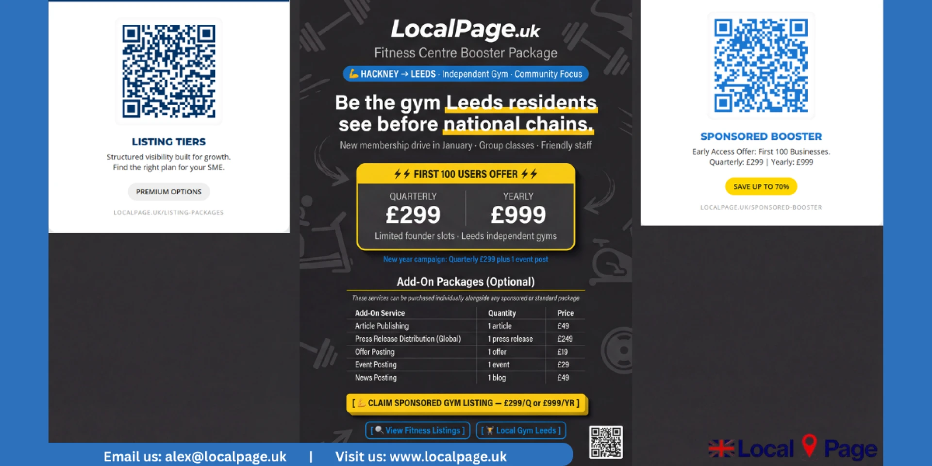 Using call to action buttons on UK business listing profiles