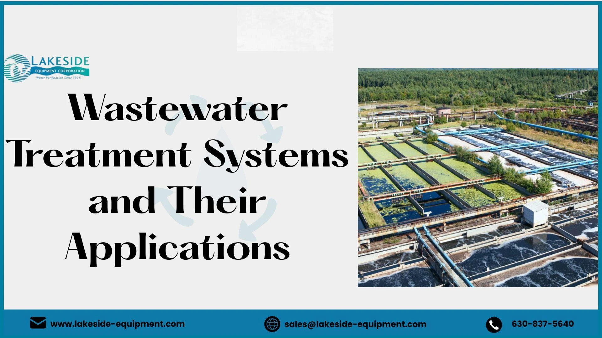 Wastewater Treatment Systems and Their Applications