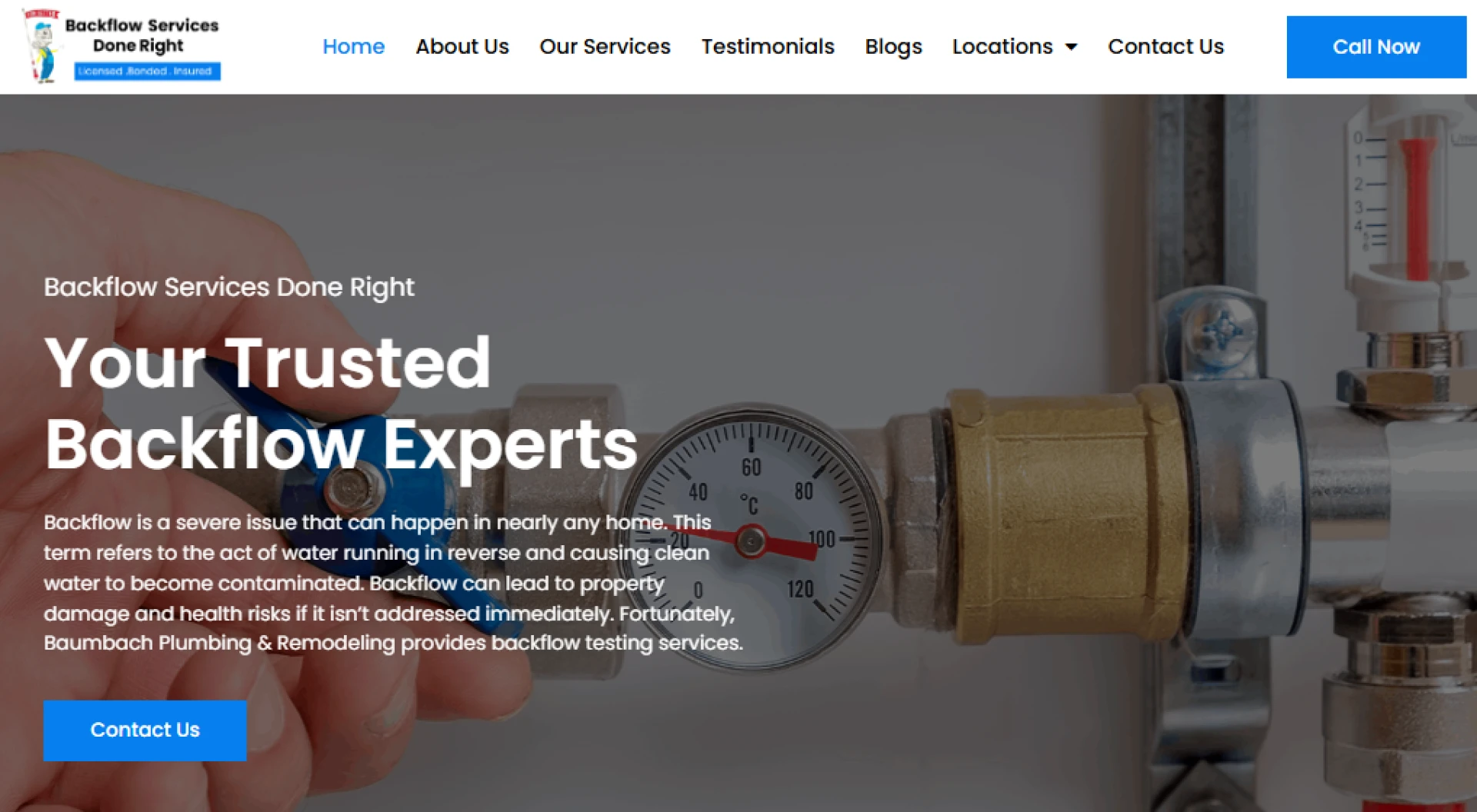 Trusted Backflow Repair Experts Available Around the Clock
