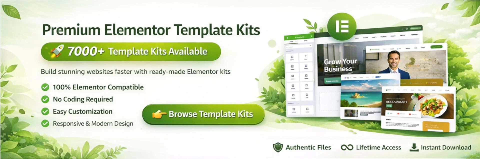 Elementor template kits