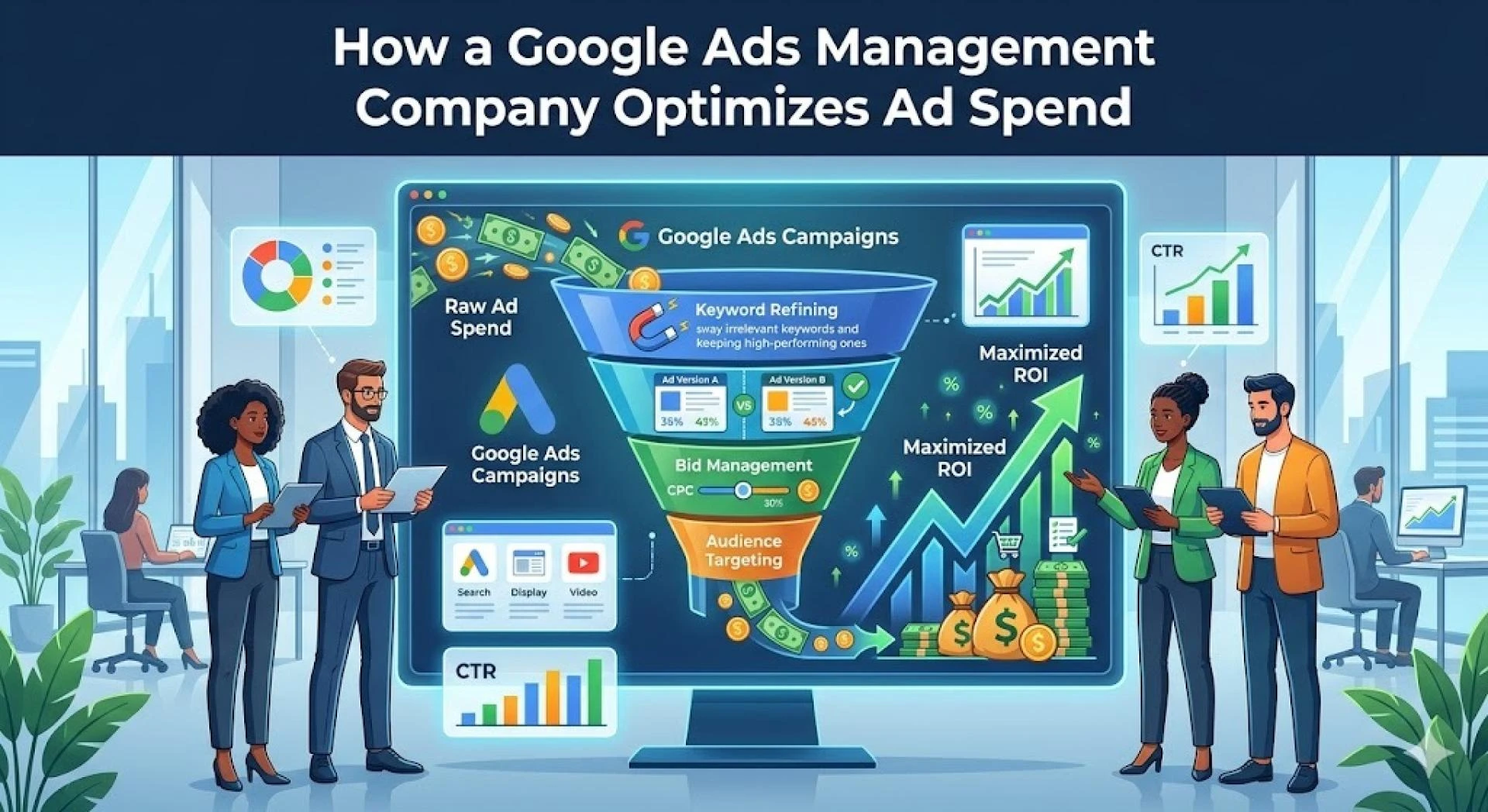 How a Google Ads Management Company Optimizes Ad Spend