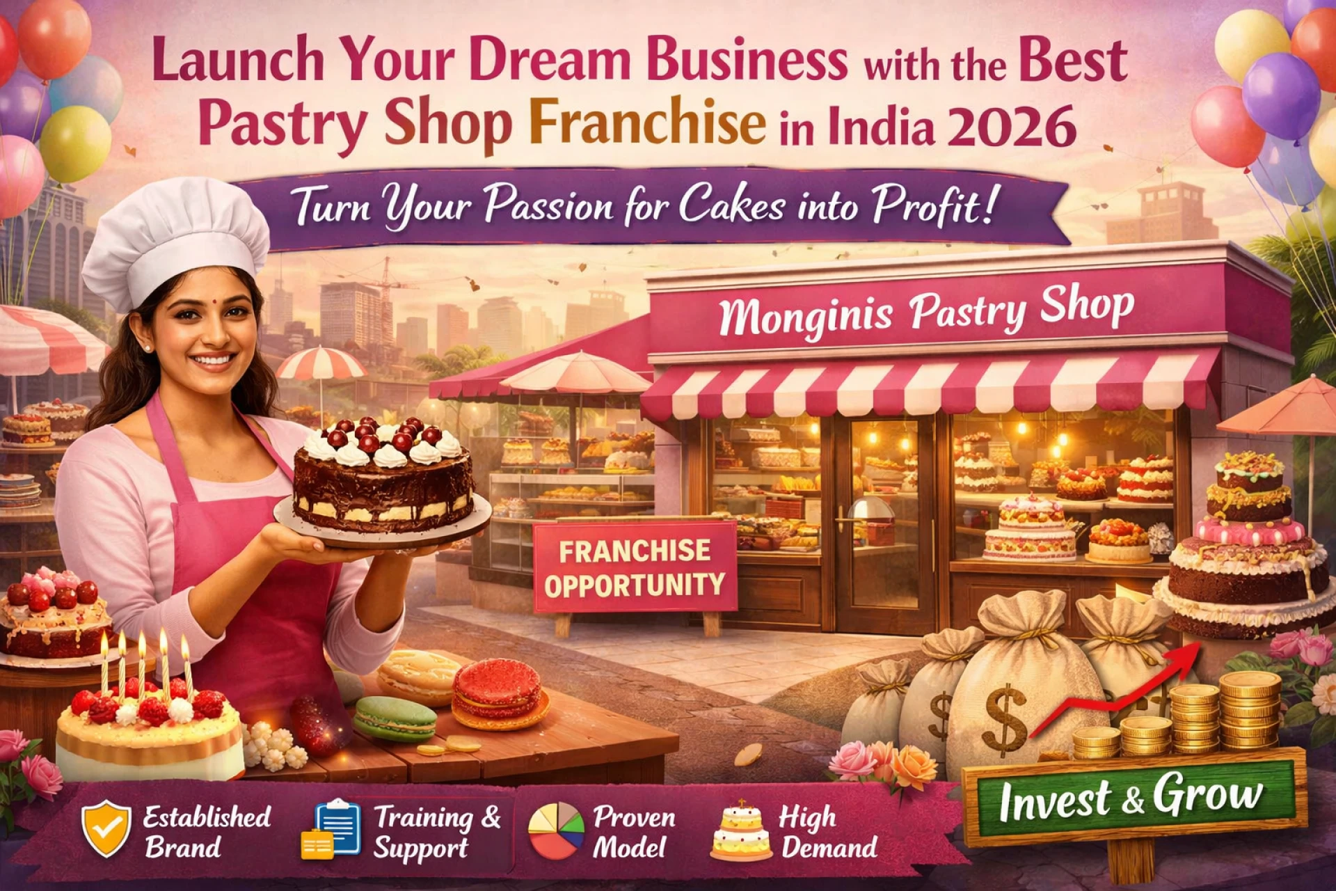 Launch Your Dream Business with the Best Pastry Shop Franchise in India 2026