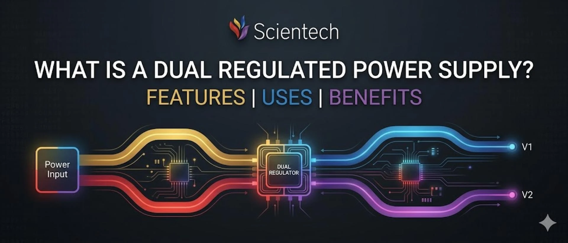 What is a Dual Regulated Power Supply? Features, Uses & Benefits