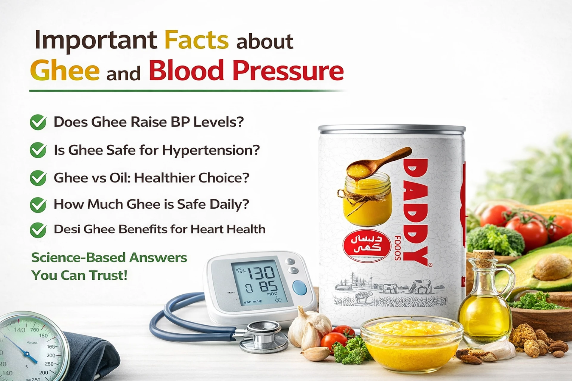 Important Facts about Ghee and Blood Pressure