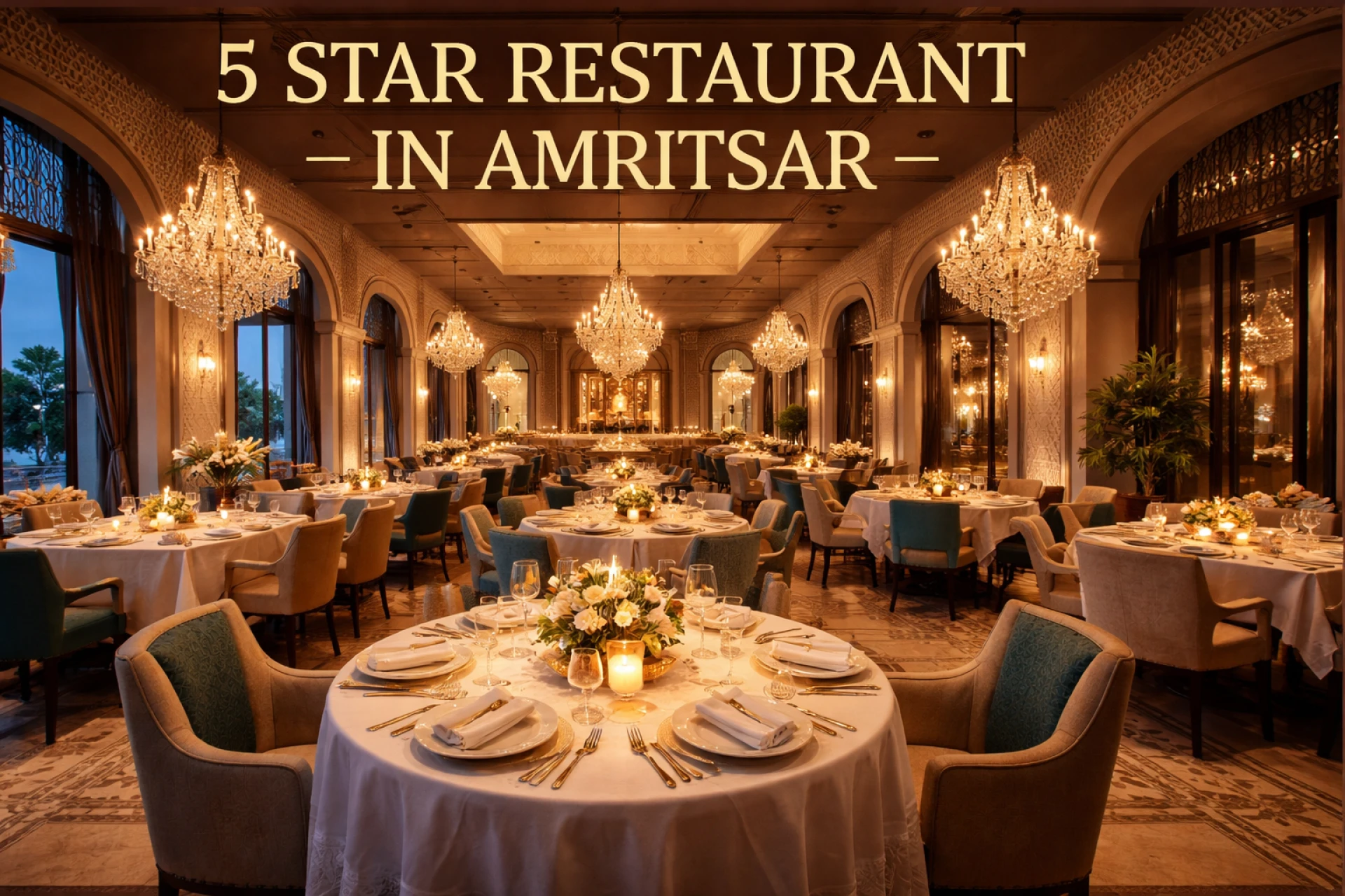 Step into luxury and enjoy meals at a renowned 5 star restaurant