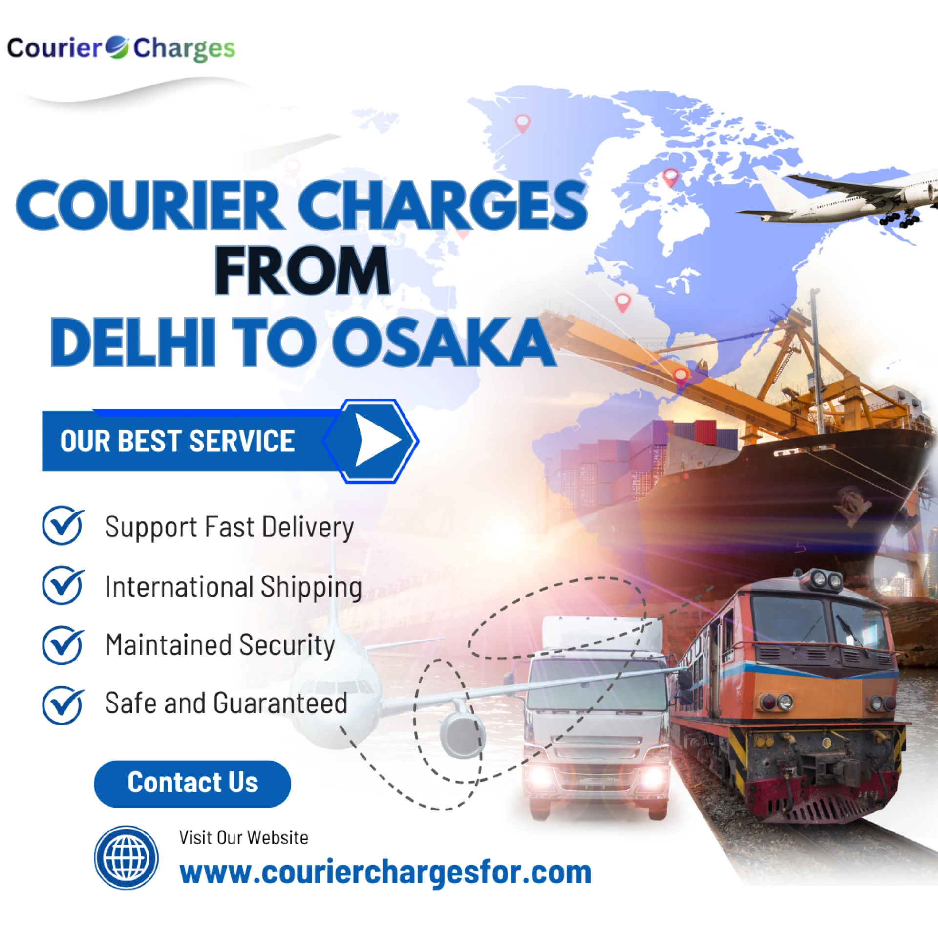 Courier Charges From Delhi To Osaka | Complete International Shipping Guide