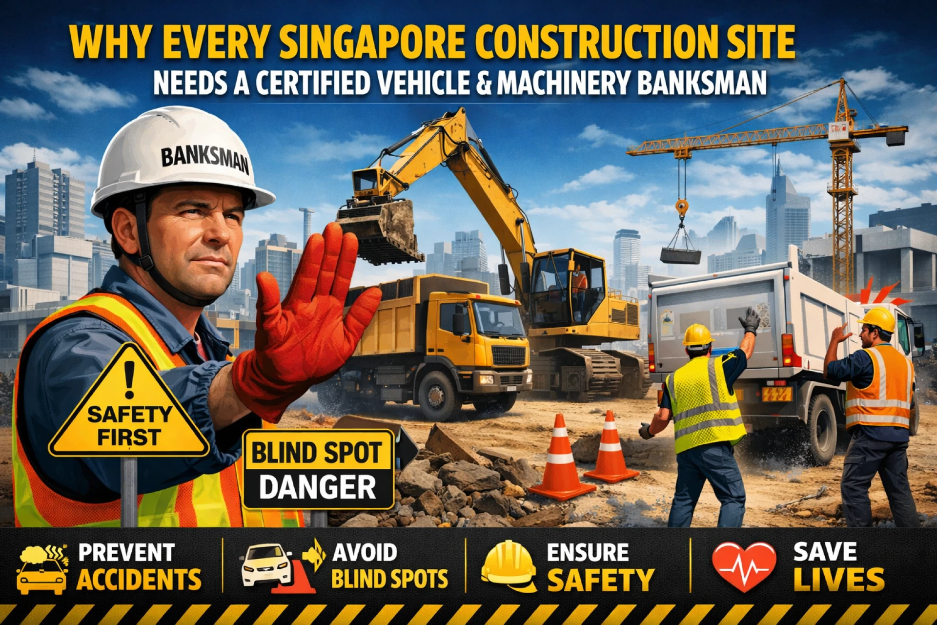 Why Every Singapore Construction Site Needs a Certified Vehicle & Machinery Banksman