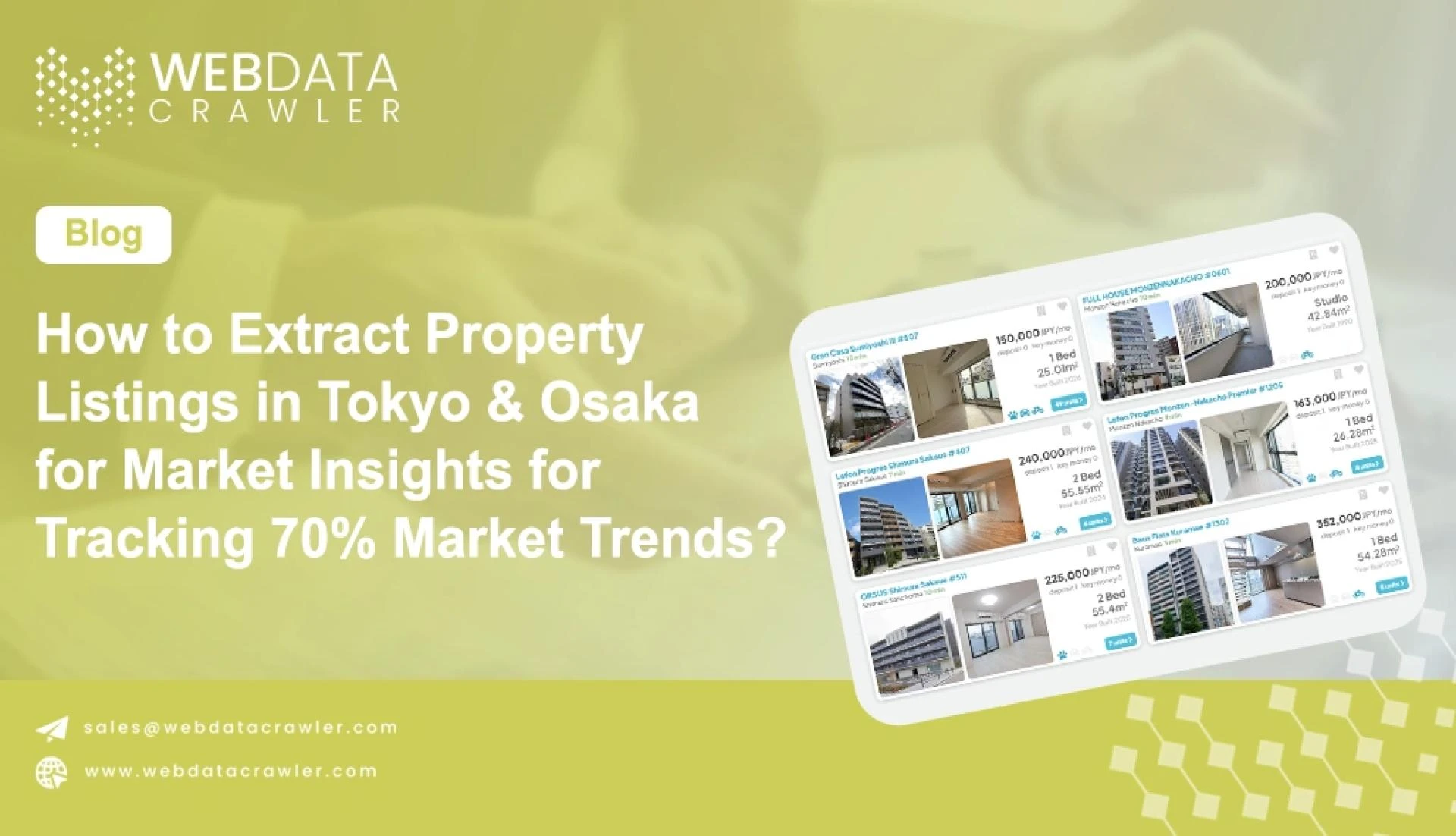 Extract Property Listings in Tokyo & Osaka for Market Insights