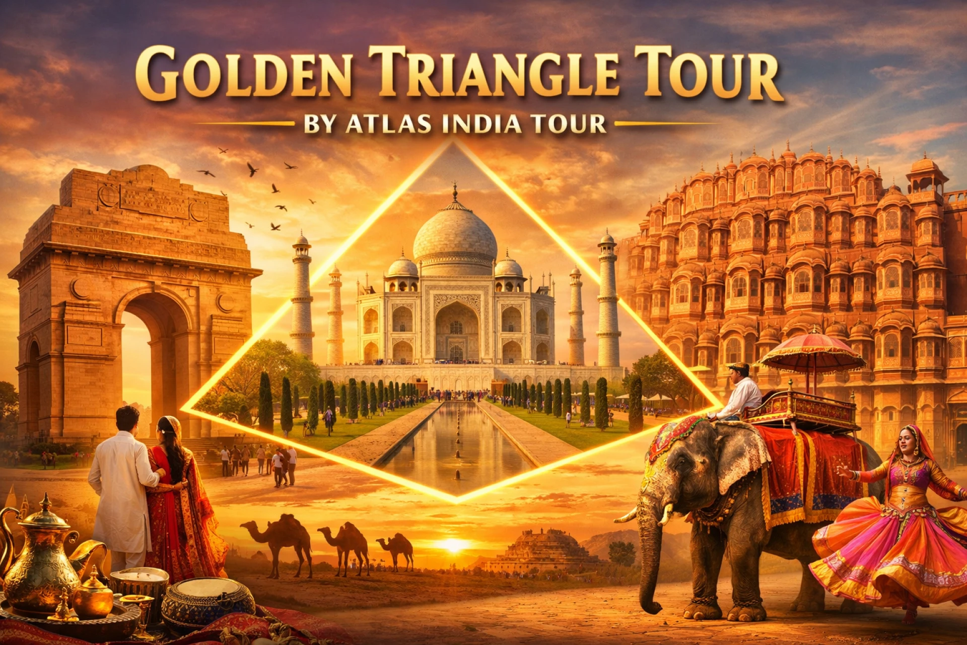 Travel Guide to Golden Triangle Tour Covering Delhi Agra Jaipur