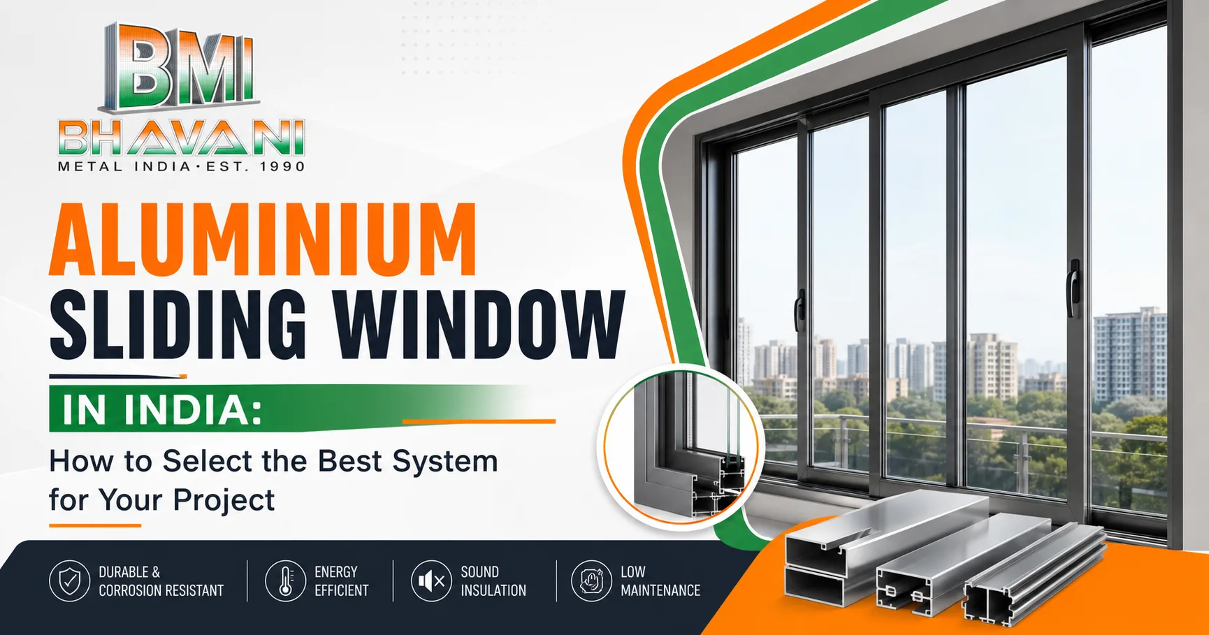 Aluminium Sliding Window in India: How to Select the Best System for Your Project