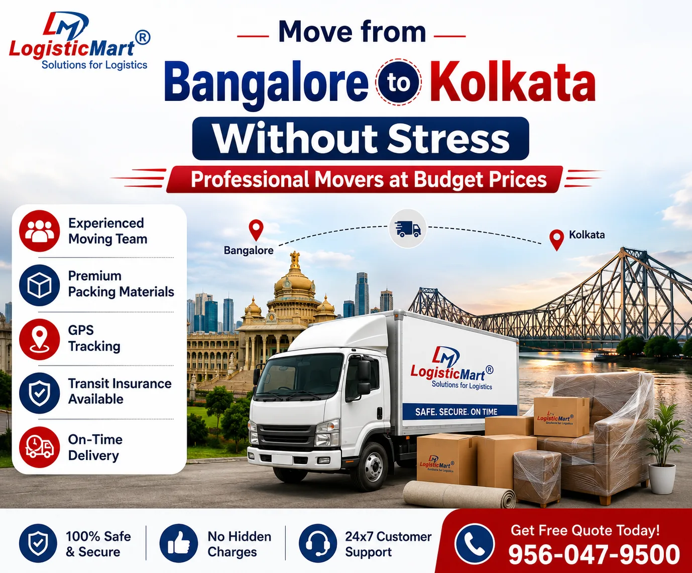 Budget-Efficient Distant Home Shift with Packers and Movers in Bangalore to Kolkata