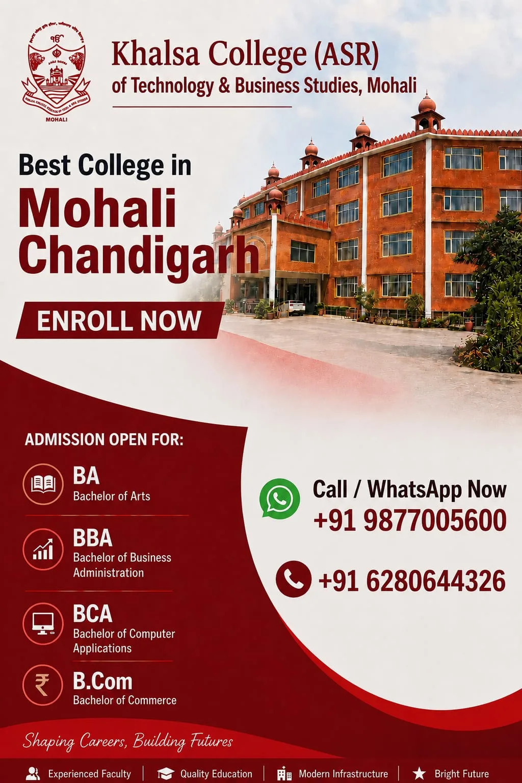 BA Colleges in Mohali: Why Khalsa College Mohali Stands Out for BA Admission in Punjab
