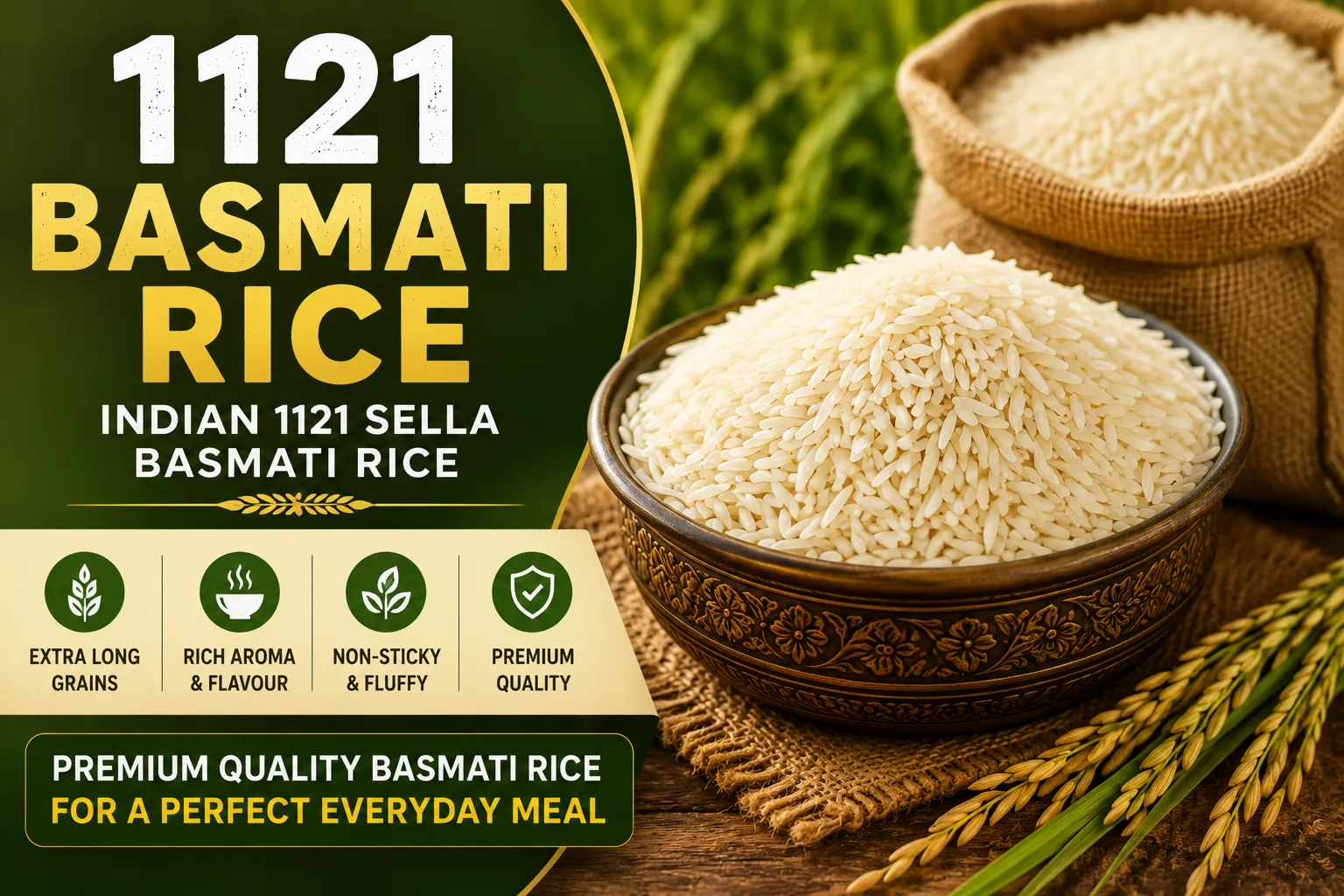 1121 Basmati Rice: Why Indian 1121 Sella Basmati Rice Is Preferred Worldwide