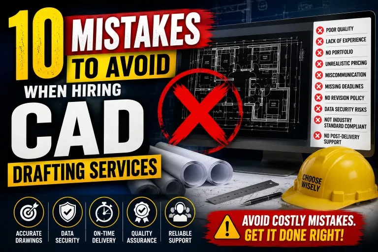 10 Mistakes to Avoid When Hiring CAD Drafting Services!