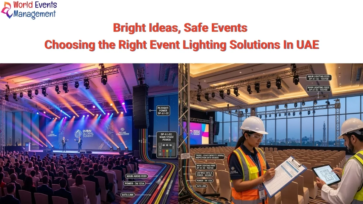 Bright Ideas, Safe Events: Choosing the Right Event Lighting Solutions In UAE
