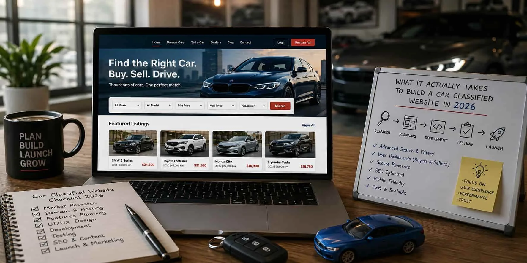 What It Actually Takes to Build a Car Classified Website in 2026