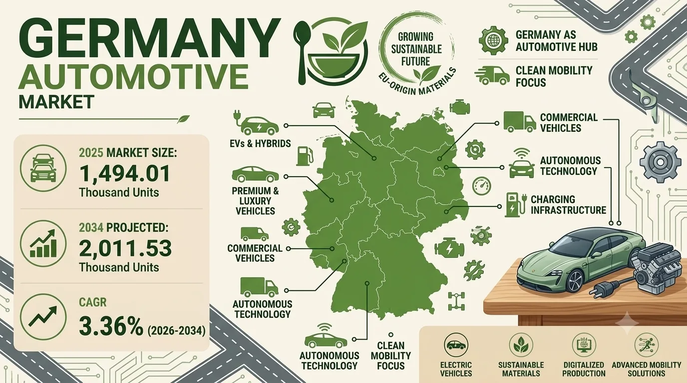 Germany Automotive Market Siz, Share, Trends and  Report 2034