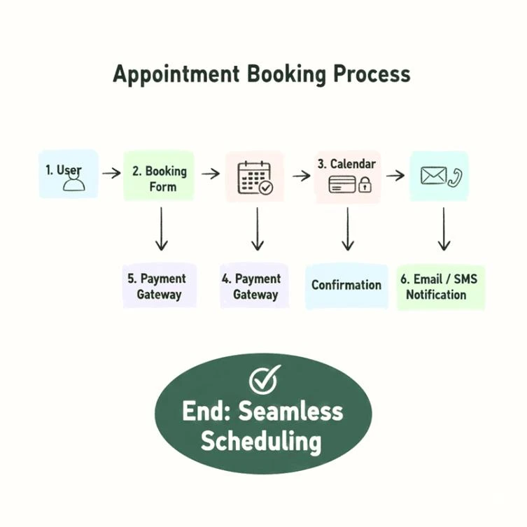 Appointment booking workflow